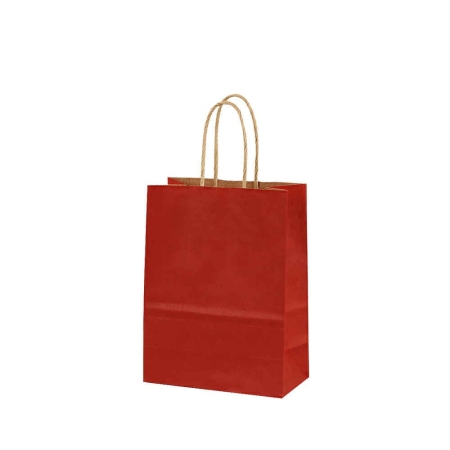 METRON KRAFT BAG RED 30X40X11CM 120GR