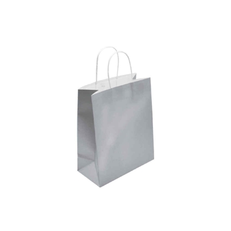METRON KRAFT BAG SILVER 22X27X11CM 120GR