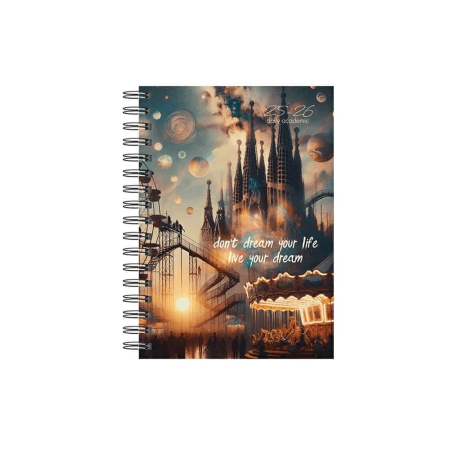 DIARY 2026 DAY BY DAY ACADEMIC 14X21CM LUNA PARK 5
