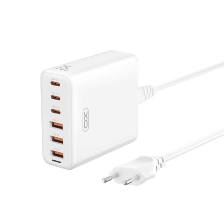 XO L133 DESKTOP CHARGER 75W 3 USB +3 TYPE-C PORTS 1.5M