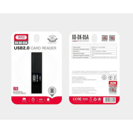 XO DK05A USB 2.0 2-IN-1 CARD READER