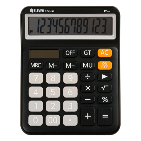 ELEVEN CALCULATOR 12 DIGITS BLUE 16X12.5X2.8CM CDC110BK