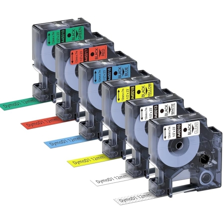 DYMO D1 SYSTEM TAPES 12mmx7m