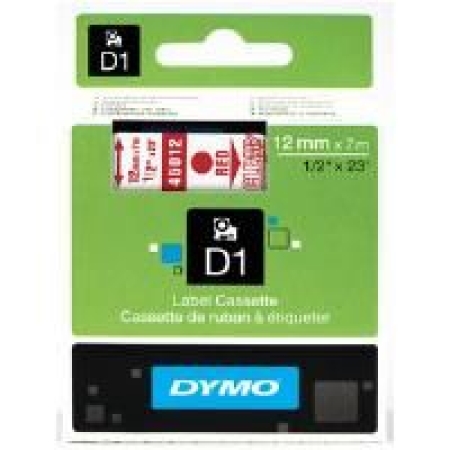 D1 SYSTEM TAPES 12mmx7m-CLR RED