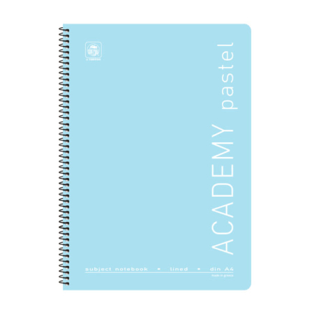 SPECIAL SPIRAL ACADEMY NOTEBOOK A4 4SUBS PASTEL