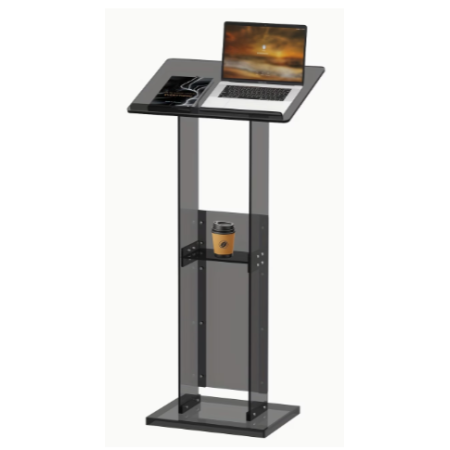 Acrylic Lectern Stand Black 115X60X40CM