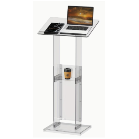 Acrylic Lectern Stand Clear 115X60X40cm