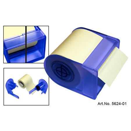 INFO ROLL NOTES & DISPENSER YELLOW 60mmX10m