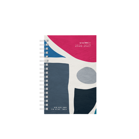 DIARY ACADEMIC 2026-2027 14X21CM DAY BY DAY SPIRAL 70g/m² ART