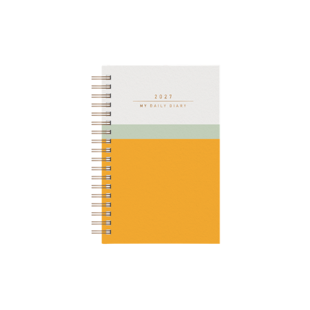 DIARY 2027 DAY BY DAY 17X24CM HARD COVER SPYRAL